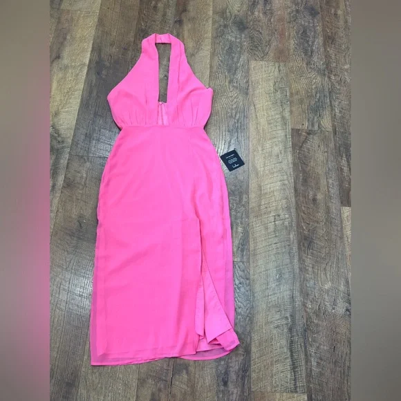 NWT Lulus halter midi dress - Picture 4 of 11